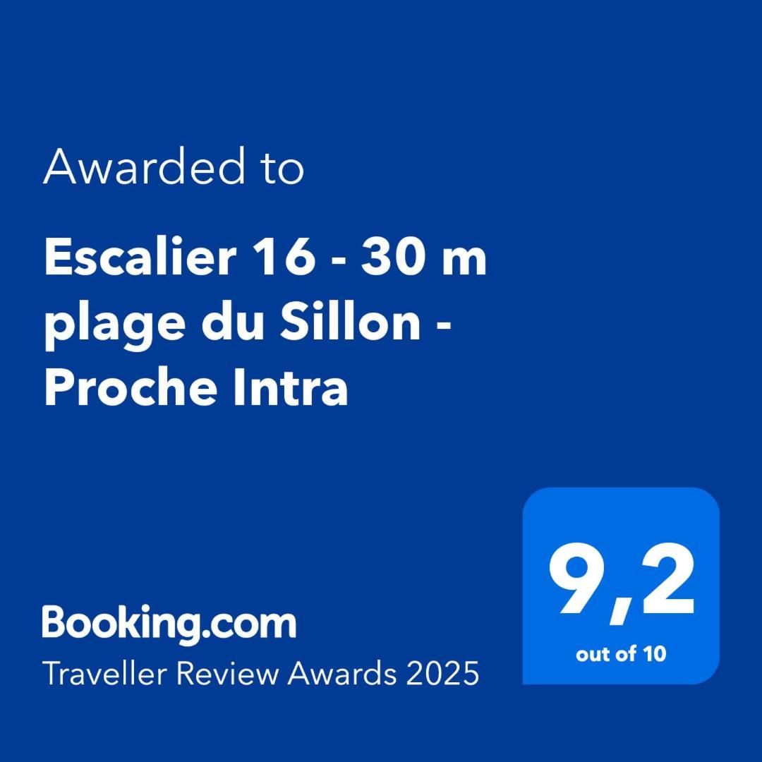 Escalier 16 - 30 M Plage Du Sillon - Proche Intra Сен-Мало Экстерьер фото